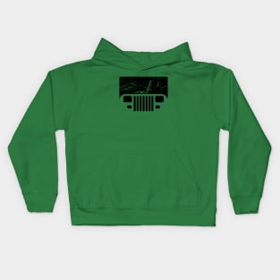 Adventuring YJ Jeep Kids Hoodie